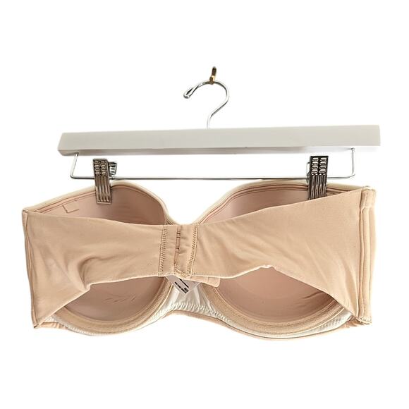 Lilyette Comfort Devotion Beige Comfort Lift Strapless Underwire Bra Size 36D - Picture 2 of 4